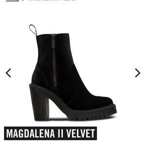 Dr Martens Magdalena velvet heels